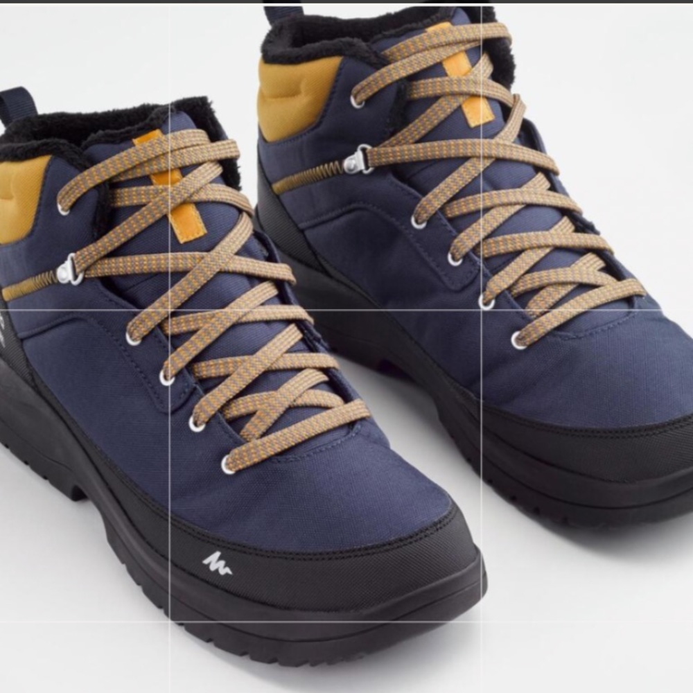 Quechua Blue and Tan Winter Boots